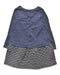 A Navy Long Sleeve Dresses from Petit Bateau in size 2T for girl. (Back View)