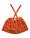 A Orange Overall Shorts from Chateau de Sable in size 6T for girl. (Front View)