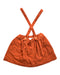 A Orange Overall Shorts from Chateau de Sable in size 6T for girl. (Front View)