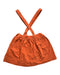 A Orange Overall Shorts from Chateau de Sable in size 6T for girl. (Back View)