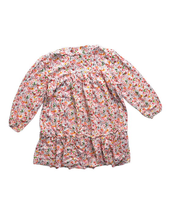 A Multicolour Long Sleeve Dresses from Chateau de Sable in size 6T for girl. (Front View)