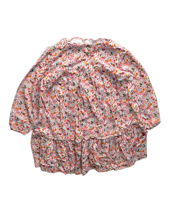 A Multicolour Long Sleeve Dresses from Chateau de Sable in size 6T for girl. (Back View)