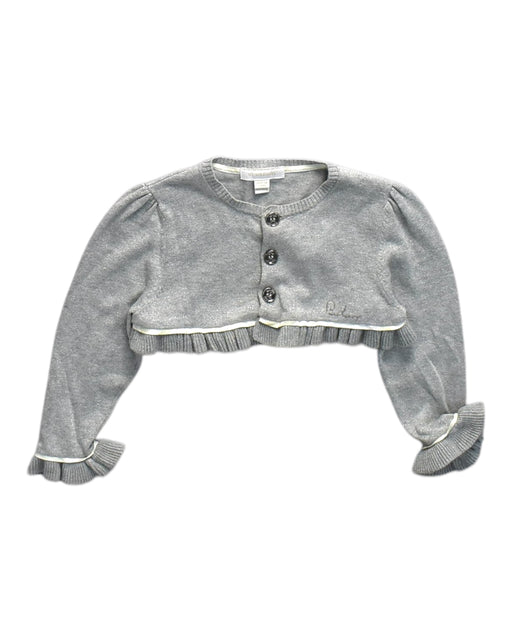 A Grey Cardigans from Burberry in size 12-18M for girl. (Front View)
