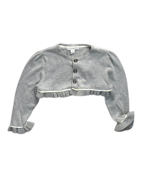 A Grey Cardigans from Burberry in size 12-18M for girl. (Front View)