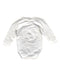 A White Long Sleeve Bodysuits from Mini Rodini in size 3T for neutral. (Back View)