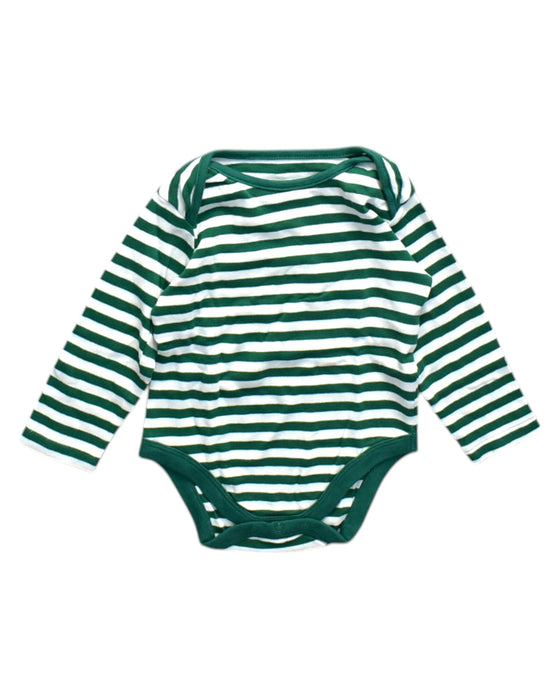 A Green Long Sleeve Bodysuits from Mothercare in size 18-24M for neutral. (Front View)