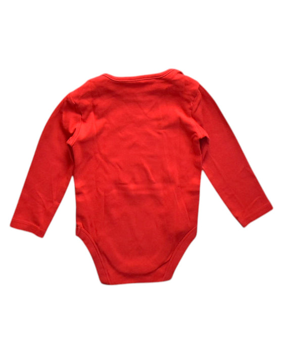 A Red Long Sleeve Bodysuits from Mothercare in size 18-24M for neutral. (Back View)