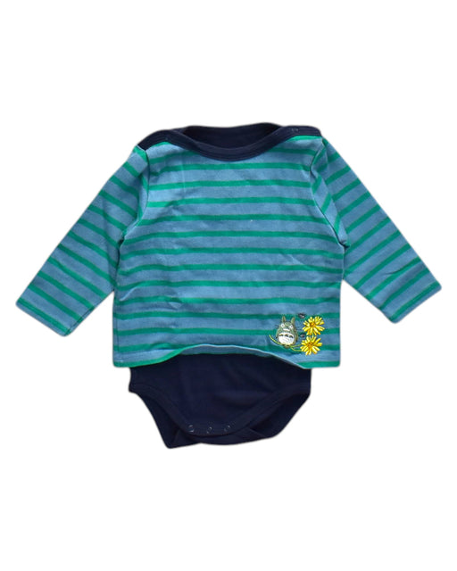 A Multicolour Long Sleeve Bodysuits from Petit Bateau in size 12-18M for neutral. (Front View)