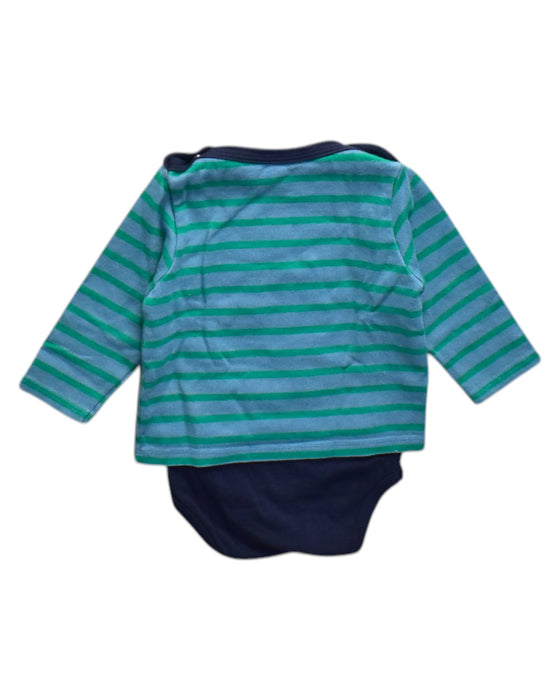 A Multicolour Long Sleeve Bodysuits from Petit Bateau in size 12-18M for neutral. (Back View)
