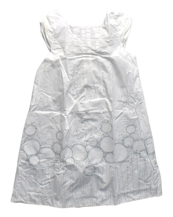 A White Sleeveless Dresses from Obaibi - Okaidi in size 10Y for girl. (Front View)