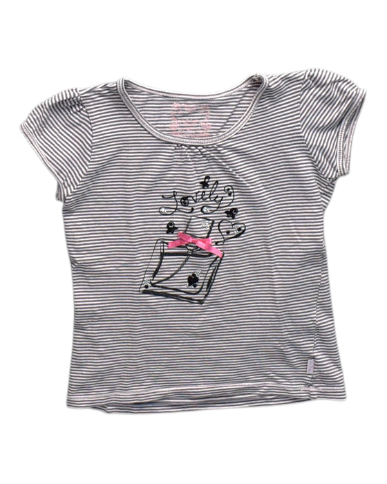 A White Short Sleeve Tops from Pumpkin Patch in size 7Y for girl. (Front View)