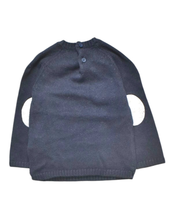 A Navy Crewneck Sweatshirts from LuluCastagnette in size 18-24M for boy. (Back View)