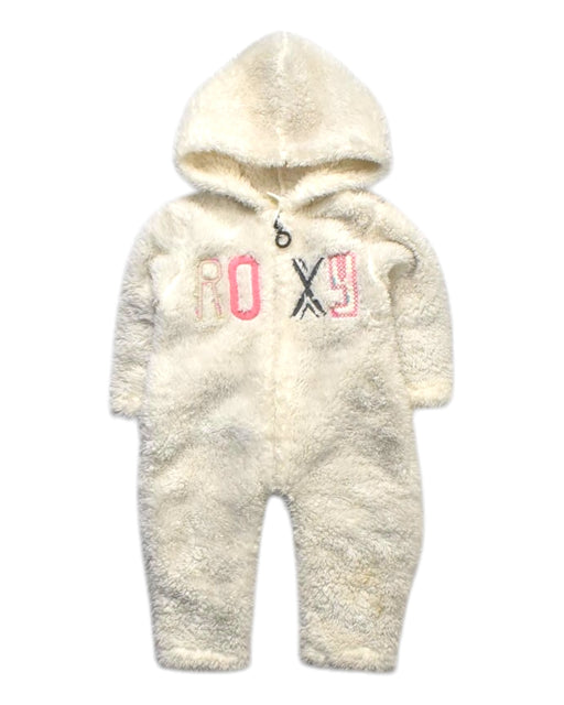 A White Onesies from Roxy in size 3-6M for girl. (Front View)