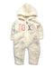 A White Onesies from Roxy in size 3-6M for girl. (Front View)