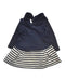 A Navy Sweater Dresses from Petit Bateau in size 6-12M for girl. (Front View)