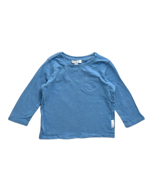 A Blue Long Sleeve T Shirts from Purebaby in size 6-12M for neutral. (Front View)