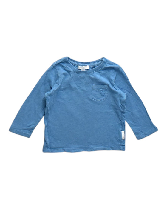 A Blue Long Sleeve T Shirts from Purebaby in size 6-12M for neutral. (Front View)