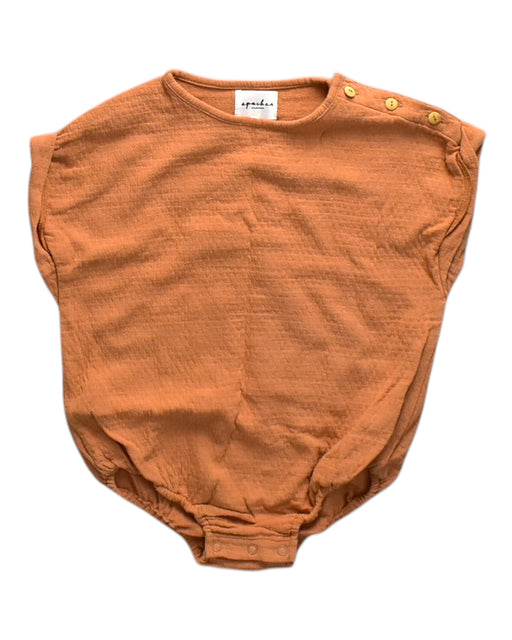 A Orange Sleeveless Bodysuits from Apaches Collections in size 6-12M for neutral. (Front View)