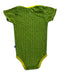 A Green Short Sleeve Bodysuits from KicKee Pants in size 12-18M for neutral. (Back View)