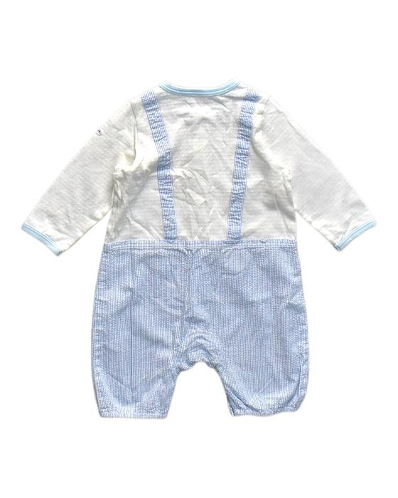 A White Long Sleeve Rompers from Miki House in size M for neutral. (Back View)