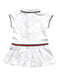 A White Short Sleeve Dresses from Jacadi in size 12-18M for girl. (Back View)