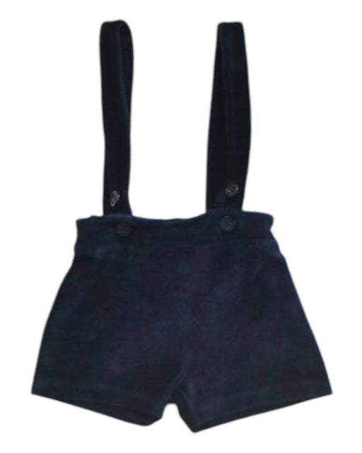 A Navy Overall Shorts from Rachel Riley in size 3-6M for girl. (Front View)