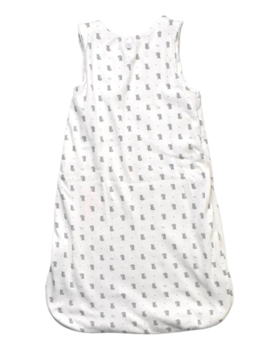 A White Sleepsacs from Petit Bateau in size 0-3M for neutral. (Back View)