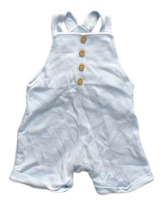 A Blue Sleeveless Rompers from Mothercare in size 3-6M for neutral. (Front View)