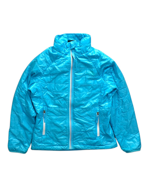 A Blue Lightweight Jackets from The North Face in size 7Y for boy. (Front View)