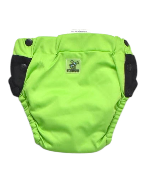 A Green Swim Diapers from Kangacare in size 2T for boy. (Back View)