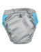 A Grey Swim Diapers from Kangacare in size 4T for boy. (Back View)
