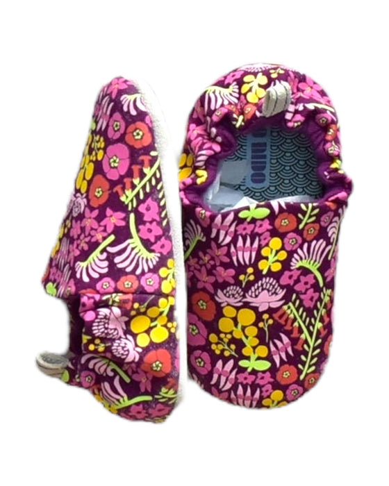A Multicolour Slip Ons from Poco Nido in size 12-18M for neutral. (Front View)
