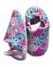A Multicolour Slip Ons from Poco Nido in size 12-18M for neutral. (Front View)