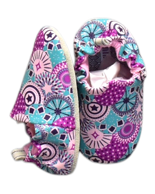 A Multicolour Slip Ons from Poco Nido in size 12-18M for neutral. (Front View)