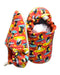A Multicolour Booties from Poco Nido in size 12-18M for neutral. (Front View)