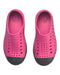 A Pink Slip Ons from Native Shoes in size 3T for girl. (Back View)