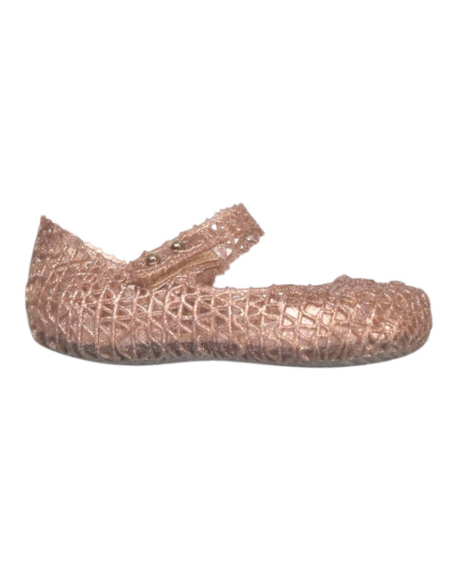 A Metallic Flats from Mini Melissa in size 3T for girl. (Front View)