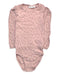 A Pink Long Sleeve Bodysuits from Name It in size 6-12M for girl. (Front View)
