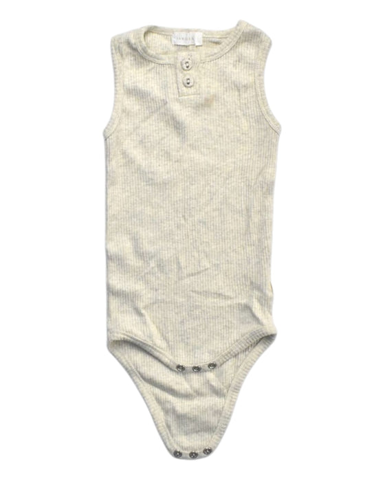 A Beige Sleeveless Bodysuits from Jamie Kay in size 18-24M for girl. (Front View)