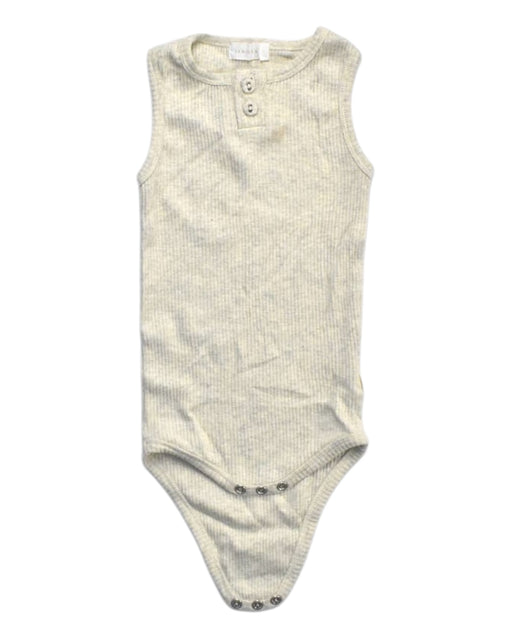 A Beige Sleeveless Bodysuits from Jamie Kay in size 18-24M for girl. (Front View)