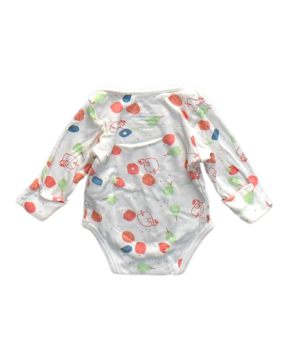 A Multicolour Long Sleeve Bodysuits from Mori in size 3-6M for neutral. (Back View)