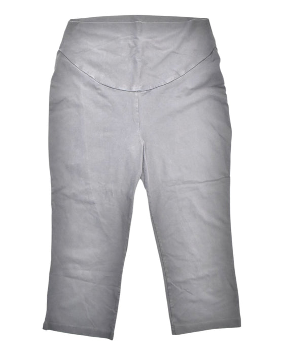 A Grey Casual Pants from Mamaway in size Maternity-L for maternity. (Front View)