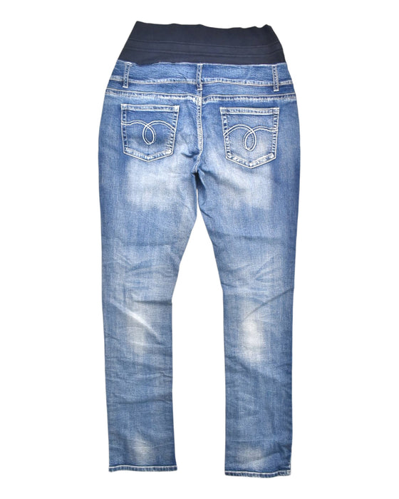 A Blue Jeans from Mamaway in size Maternity-XL for maternity. (Back View)