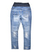 A Blue Jeans from Mamaway in size Maternity-XL for maternity. (Back View)
