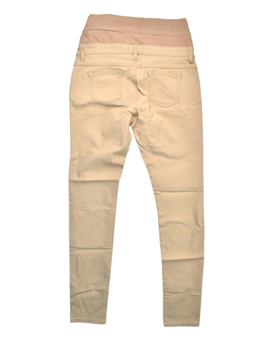 A Beige Leggings from Mamaway in size Maternity-L for maternity. (Back View)