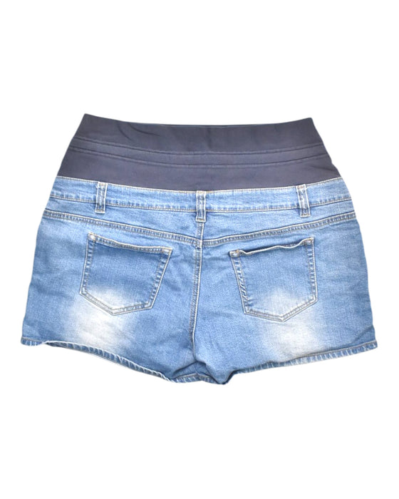 A Blue Shorts from Mamaway in size Maternity-XL for maternity. (Back View)