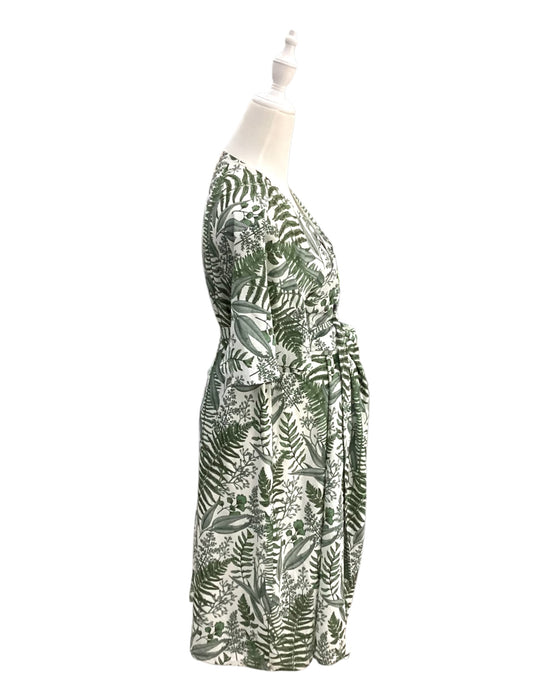 A Green Long Sleeve Dresses from Dear in size Maternity-XL for maternity. (Back View)