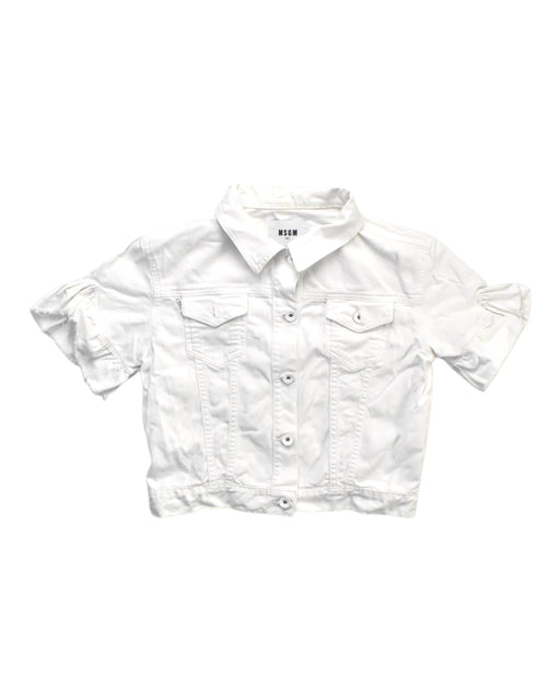 A White Short Sleeve Shirts from MSGM in size 12Y for girl. (Front View)