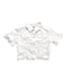 A White Short Sleeve Shirts from MSGM in size 12Y for girl. (Front View)
