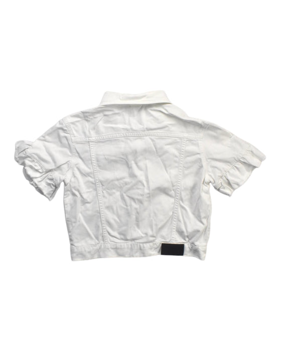 A White Short Sleeve Shirts from MSGM in size 12Y for girl. (Back View)
